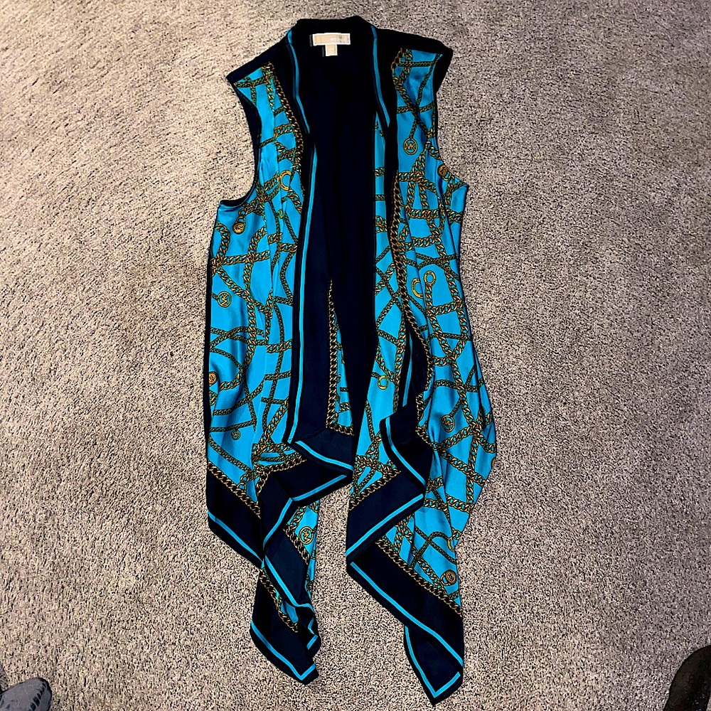 Michael Kors patterned trench vest